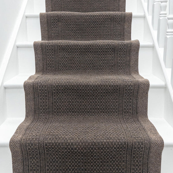 Aztec L. Marron Tapis d’escalier