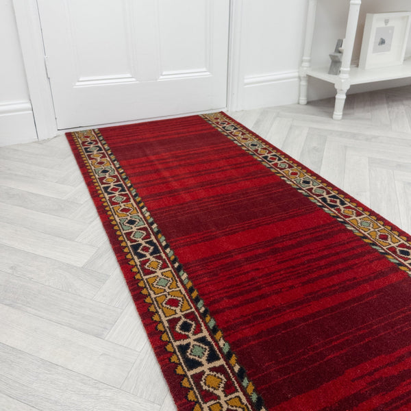 Qashqai Red 261001 Hallway Carpet Runners