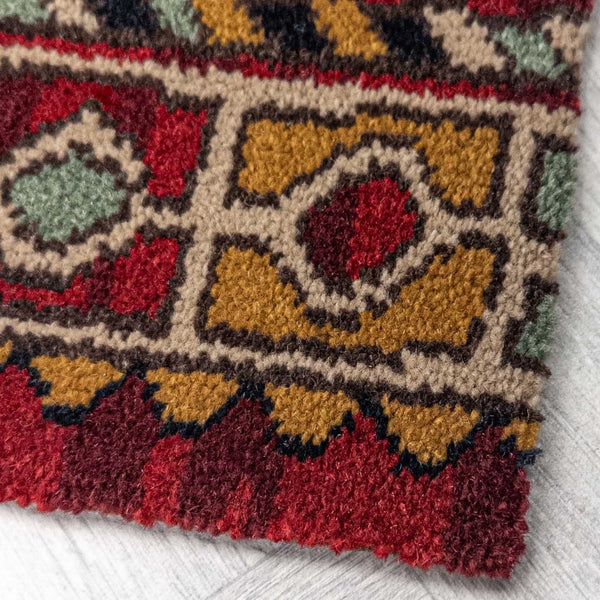 Qashqai Red 261001 Hallway Carpet Runners