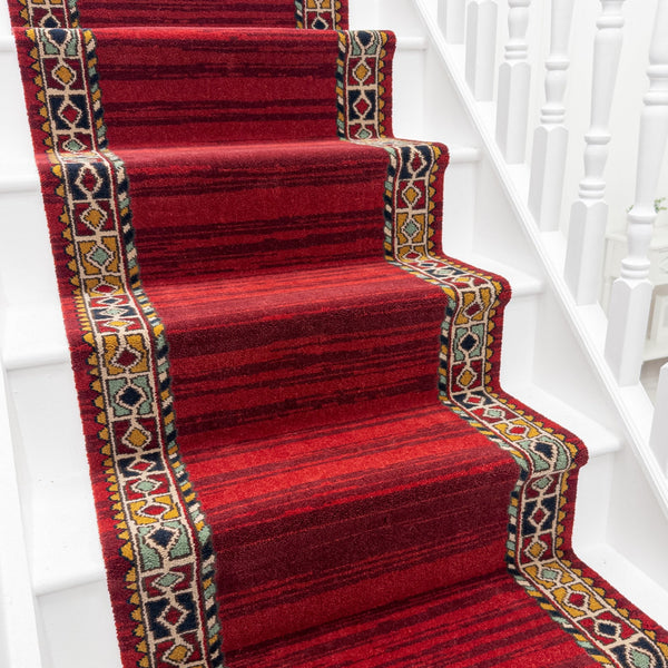 Qashqai Red 261001 Tapis d’escalier