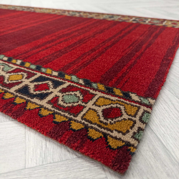 Qashqai Red 261001 Hallway Carpet Runners