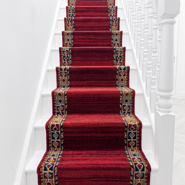 Qashqai Red 261001 Tapis d’escalier