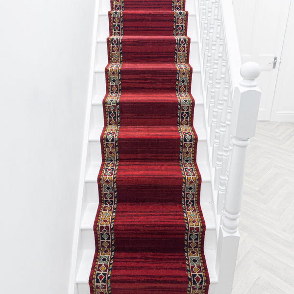 Qashqai Red 261001 Tapis d’escalier