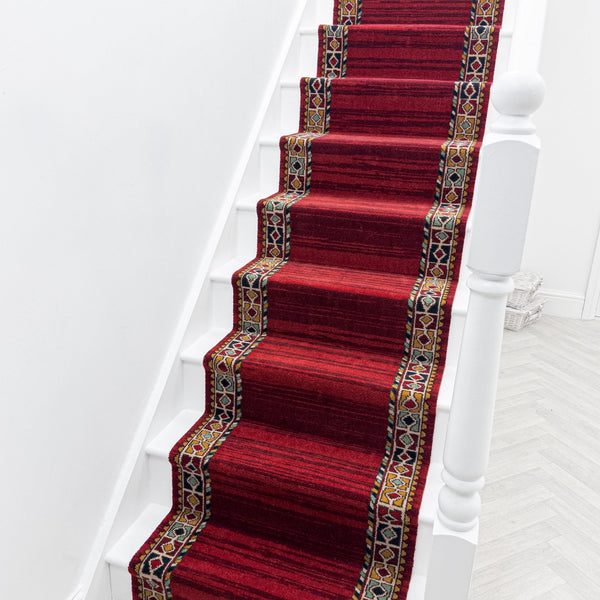 Qashqai Red 261001 Tapis d’escalier