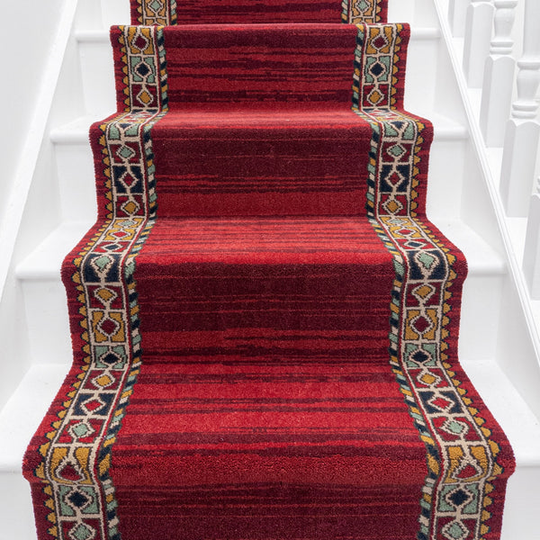 Qashqai Red 261001 Tapis d’escalier