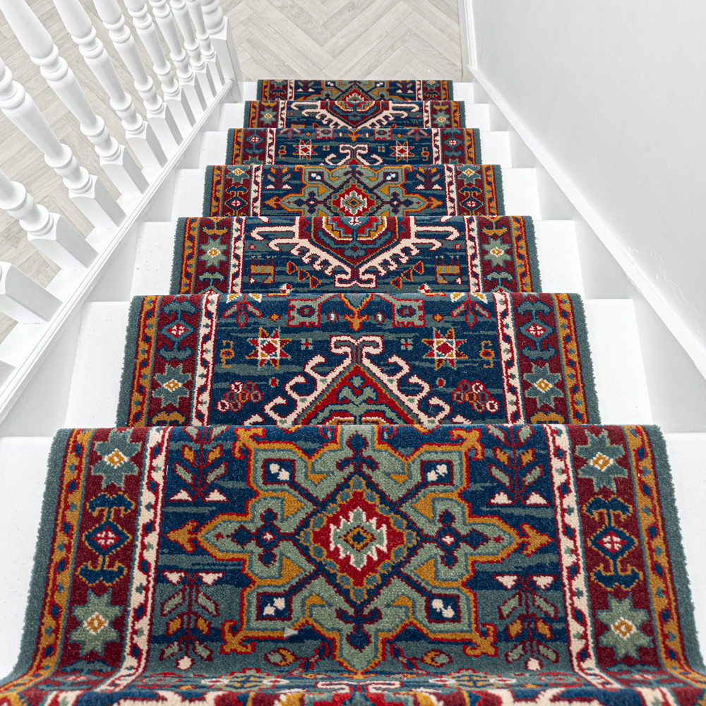 Emir Bleu 210624 Tapis d’escalier