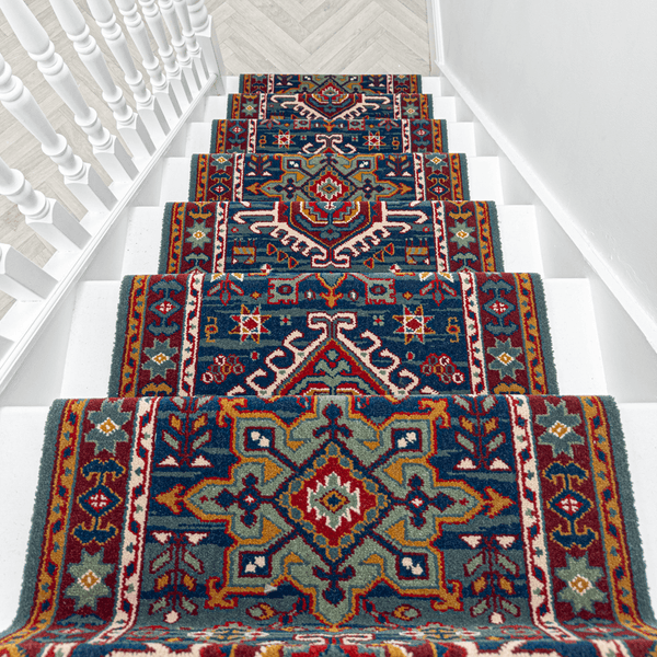Emir Bleu 210624 Tapis d’escalier