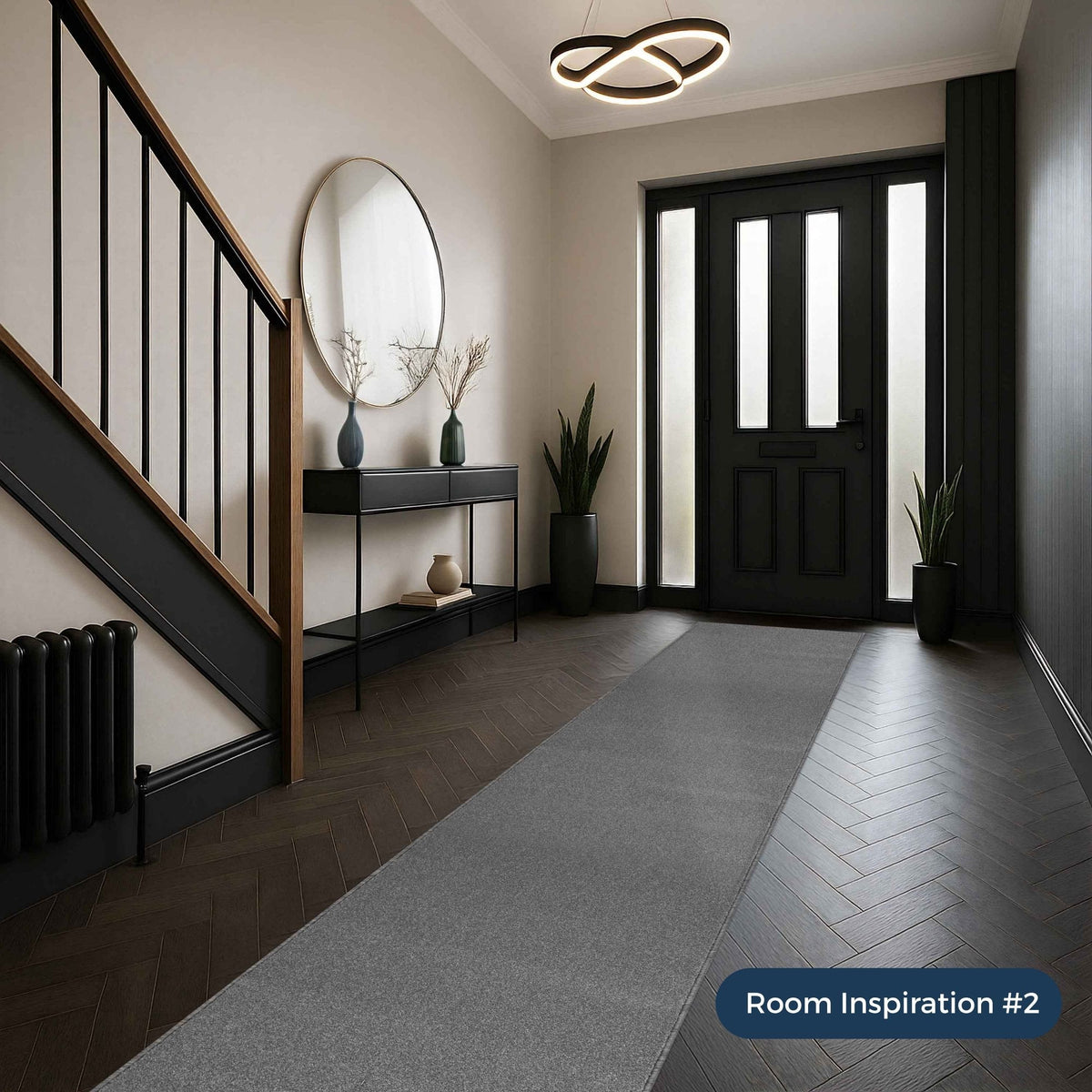 Ultra Gunmetal Rug Runner