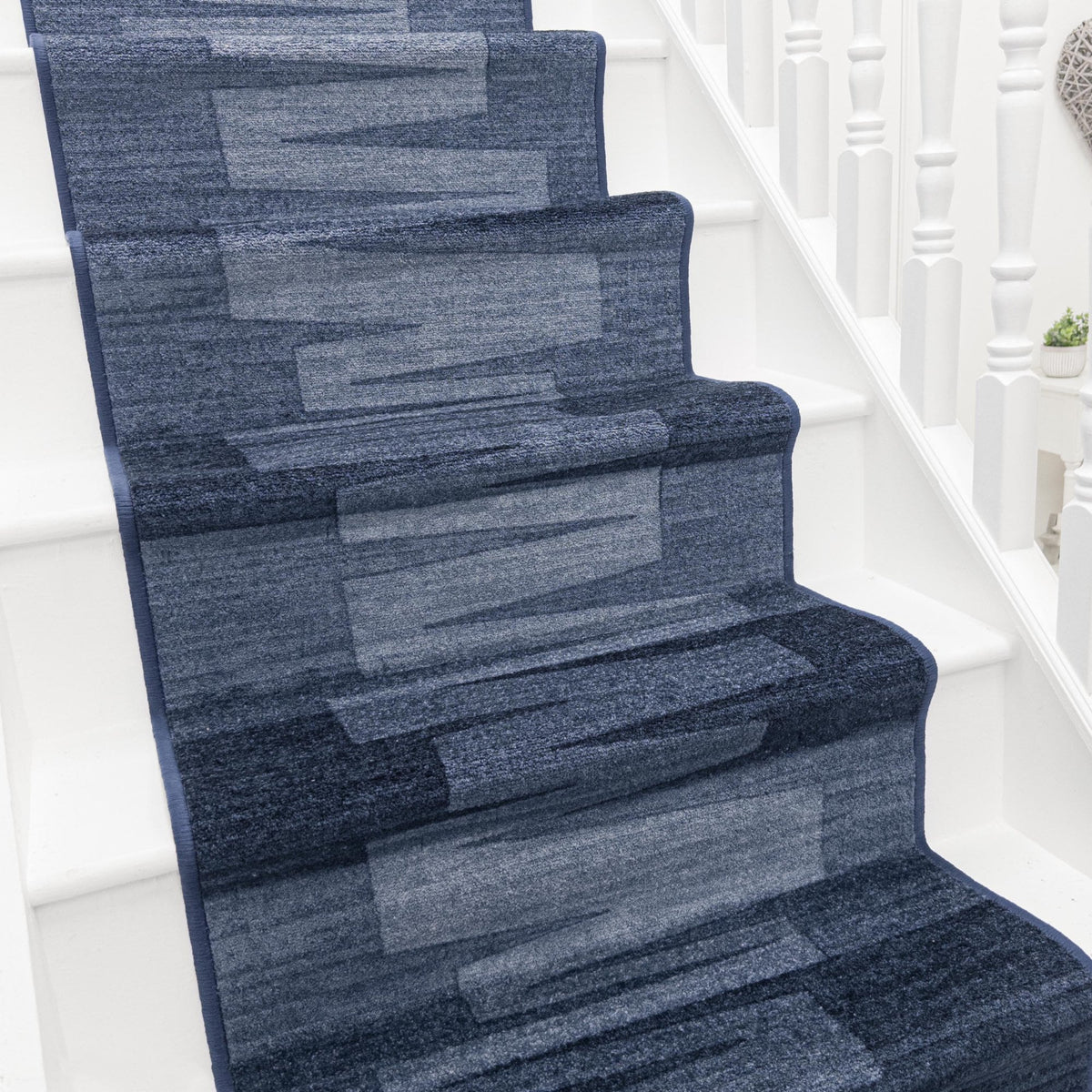 Via Veneto Blue Stair Runner