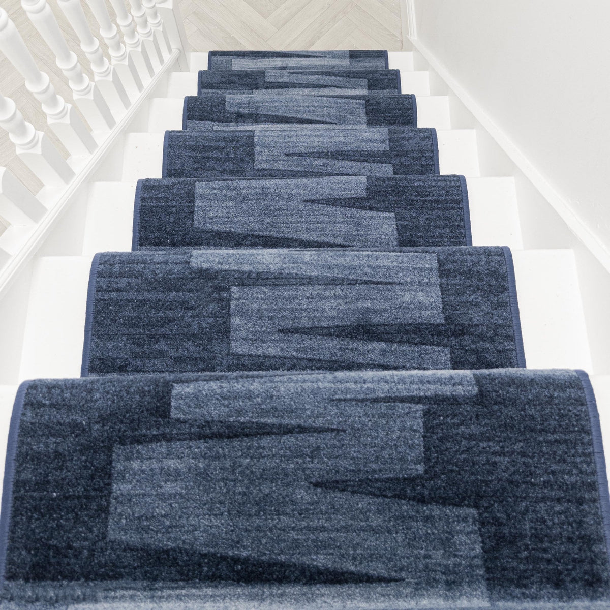 Via Veneto Blue Stair Runner