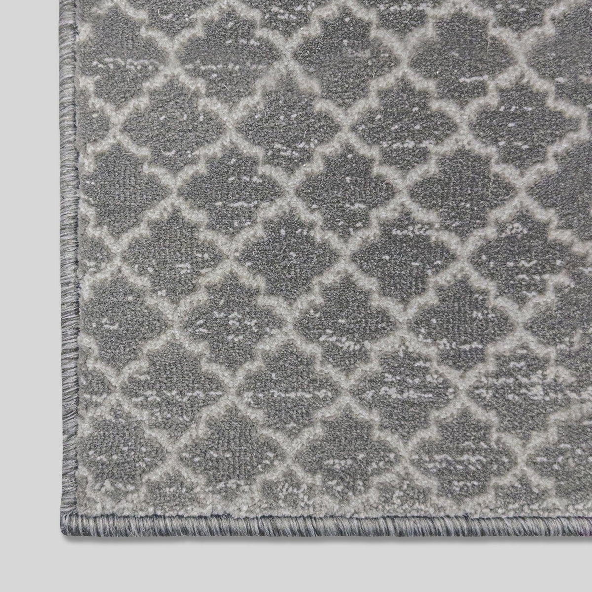 Cavendish Wilton Tile Dove Gray Stair Runner