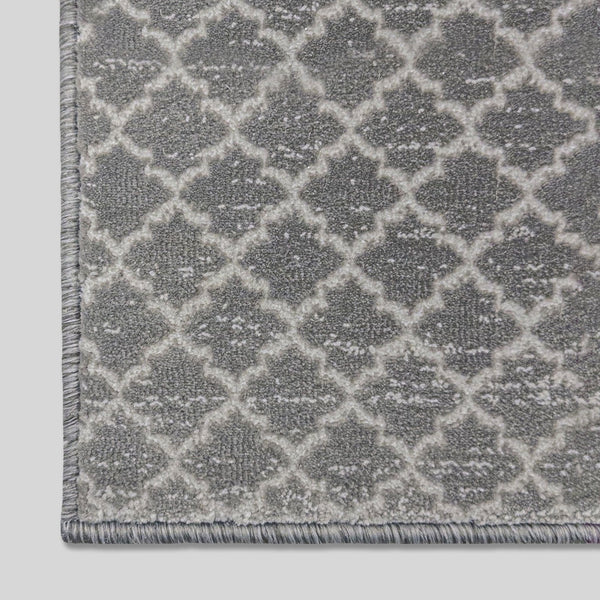 Cavendish Wilton Tile Dove Gray Stair Runner