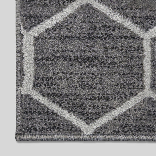 Decor Wilton Park Lane Titanium Stair Runner