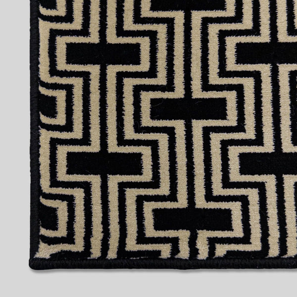 Regents Modern Black Magic Stair Runner