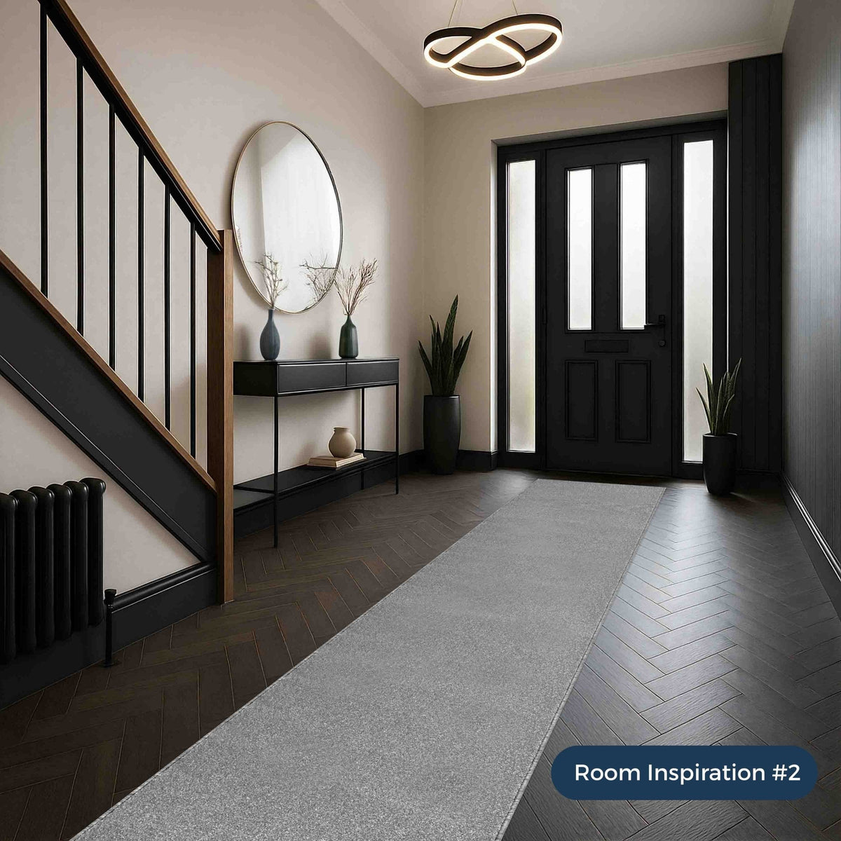 Rustique Ultra Misty Grey Hall Runner