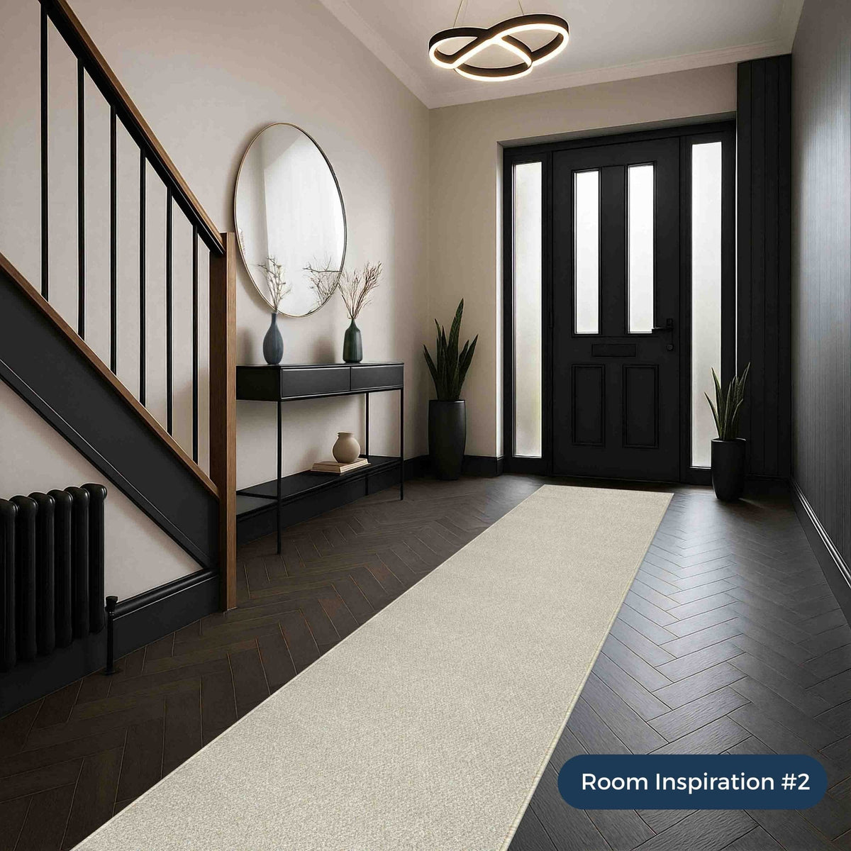Tweed Cool Beige Hall Runner