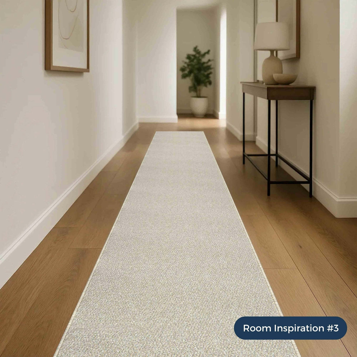 Tweed Cool Beige Hall Runner