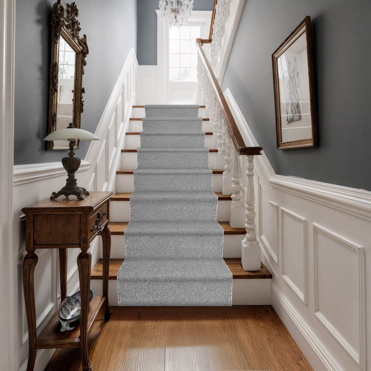 Rustique Ultra Misty Grey Stair Runner