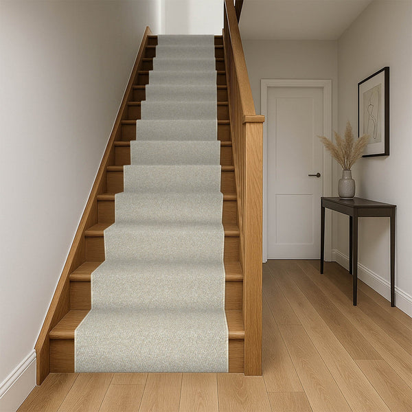 Tweed Cool Beige Stair Runner