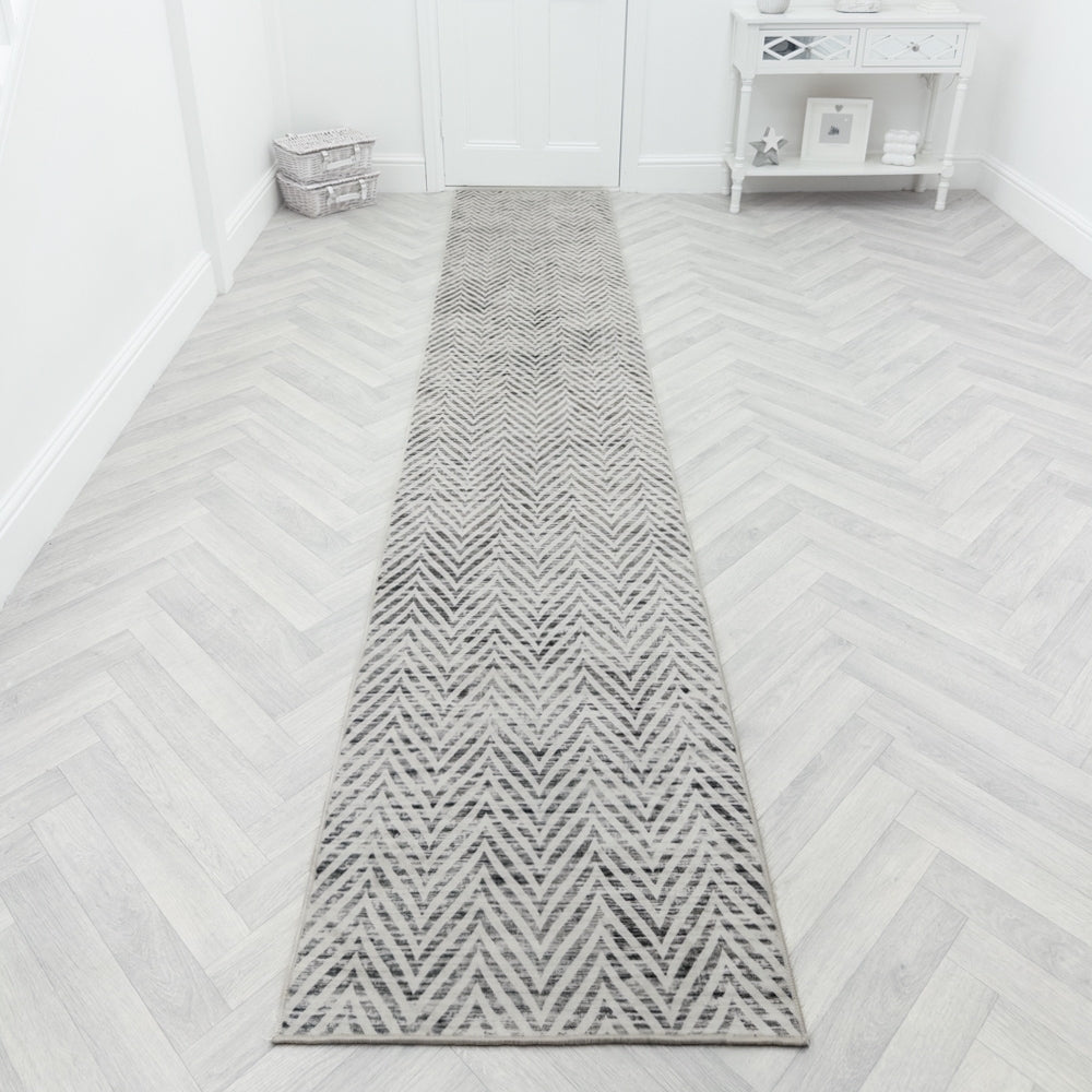 Mavy Ivory Washable Rug Runner