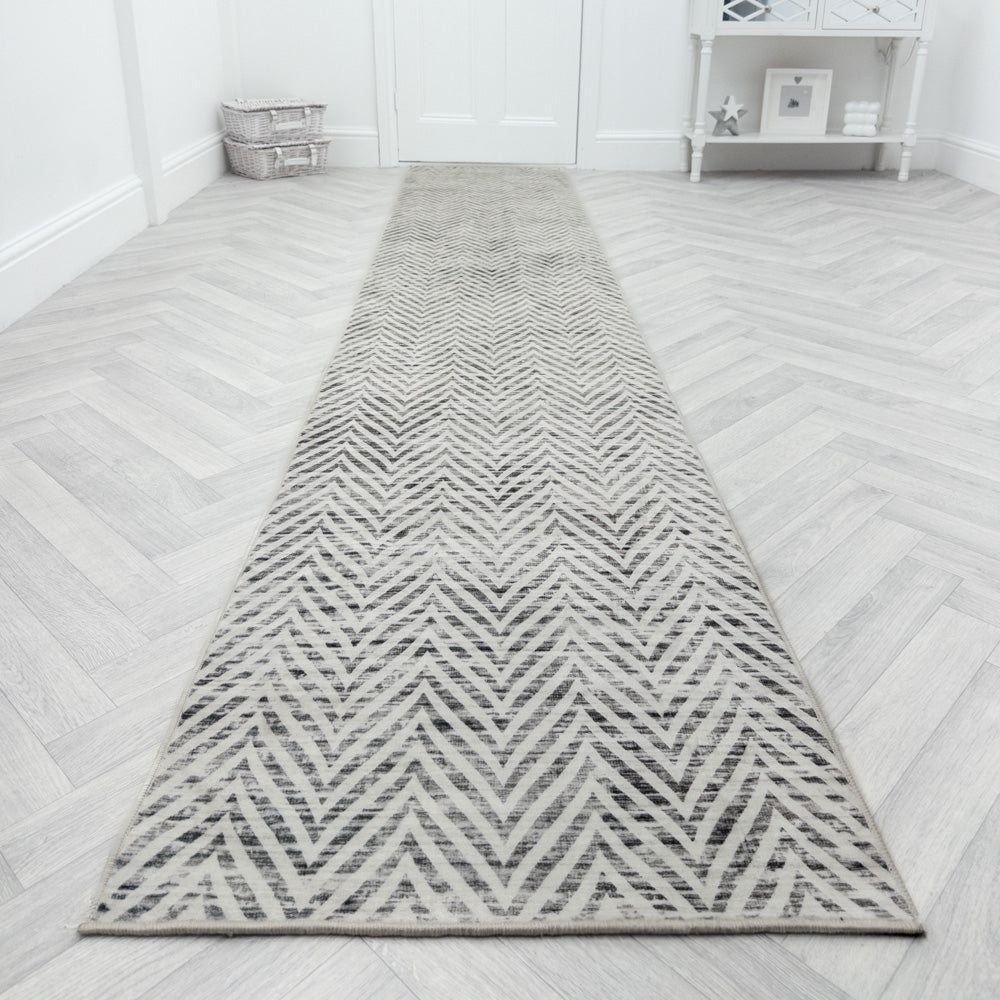 Mavy Ivory Washable Rug Runner