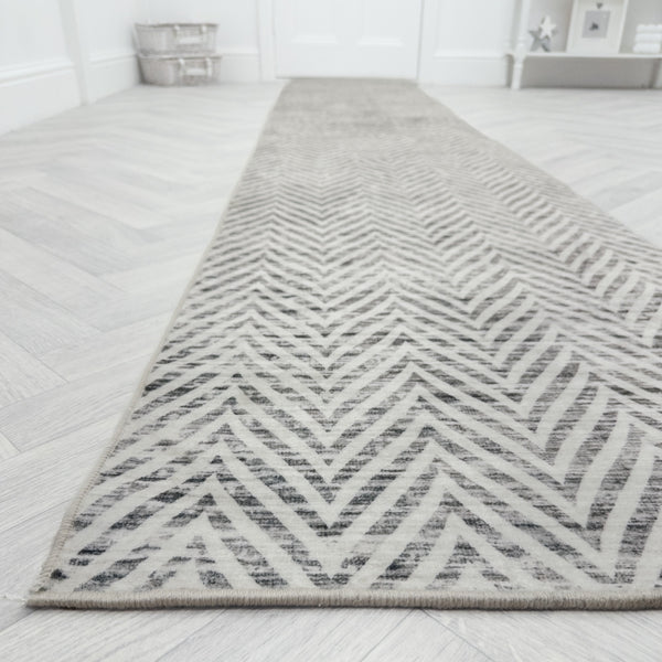 Mavy Ivory Washable Rug Runner