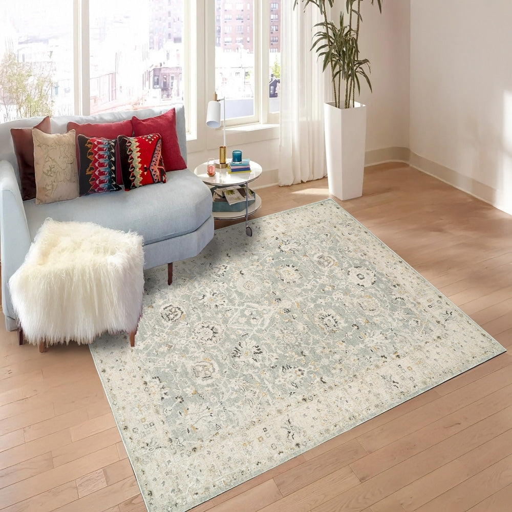 Annalise 7604-580 Blue/Beige Rug