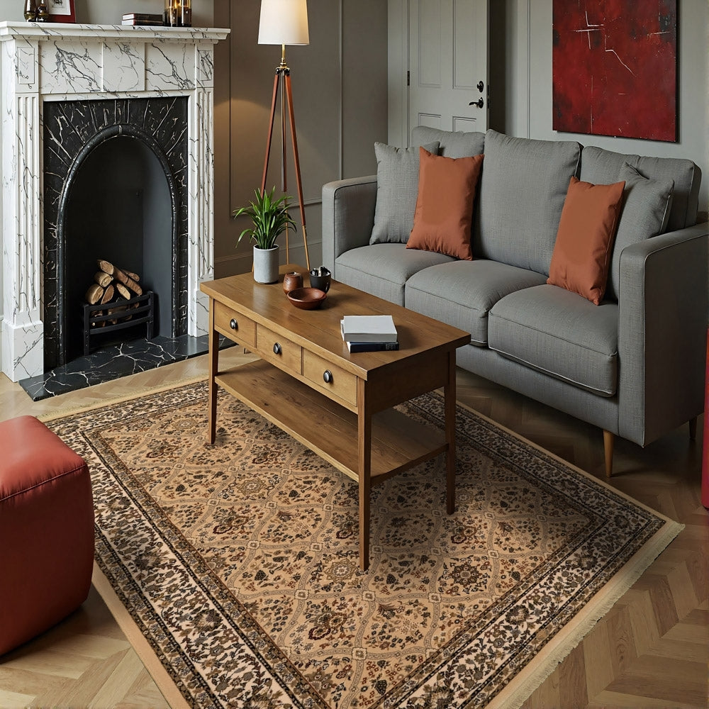 Brilliant 7211-820 Linen Rug