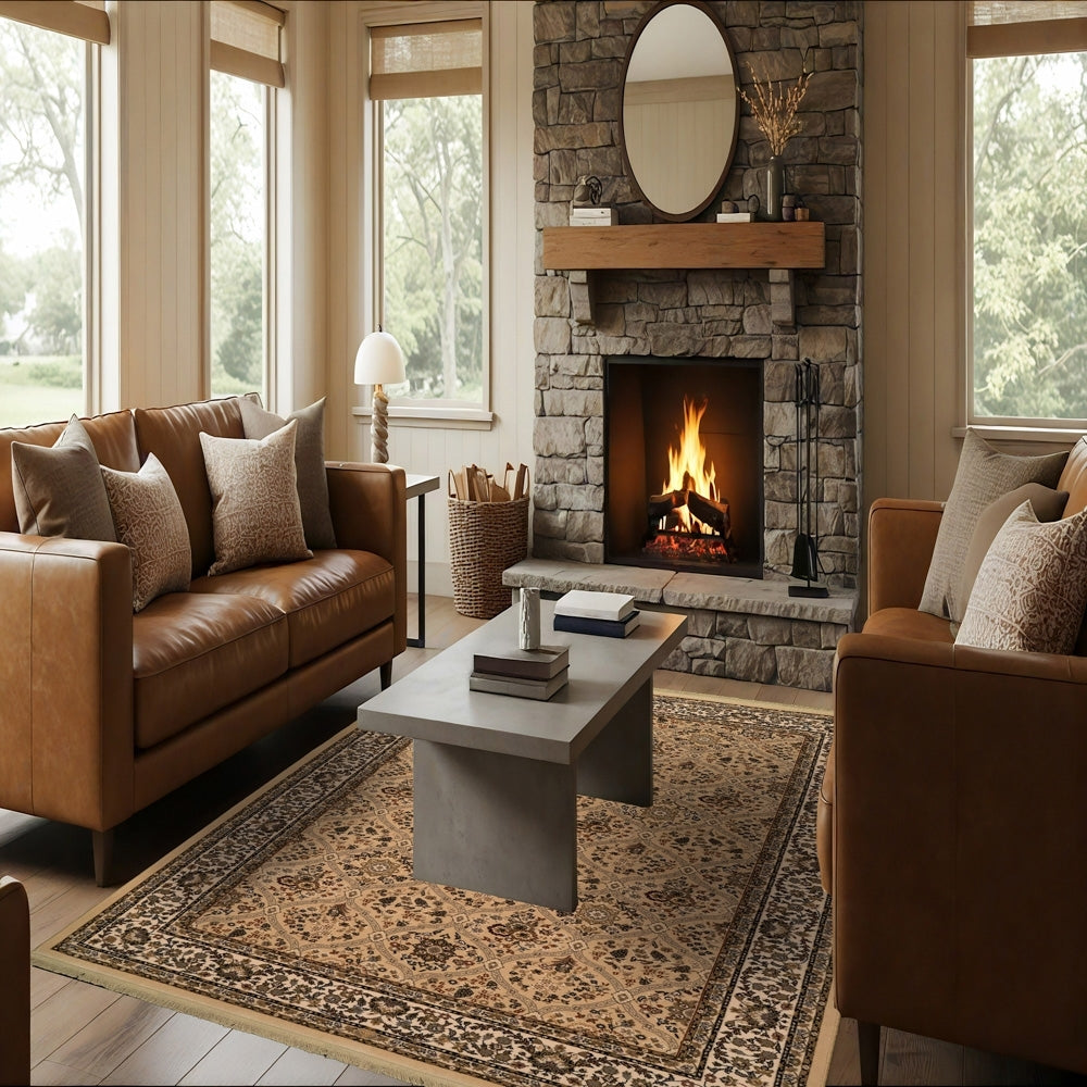 Brilliant 7211-820 Linen Rug