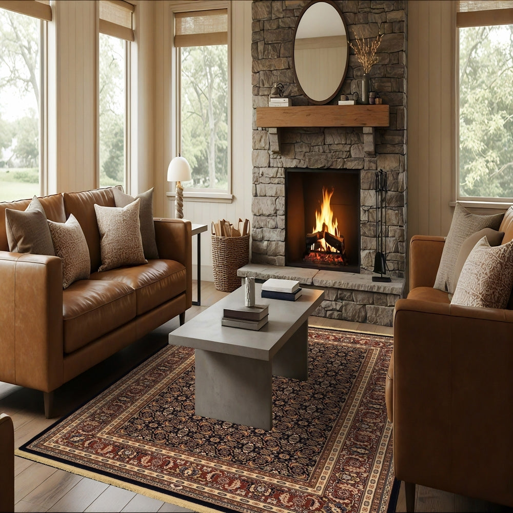 Brilliant 72240-520 Navy Rug