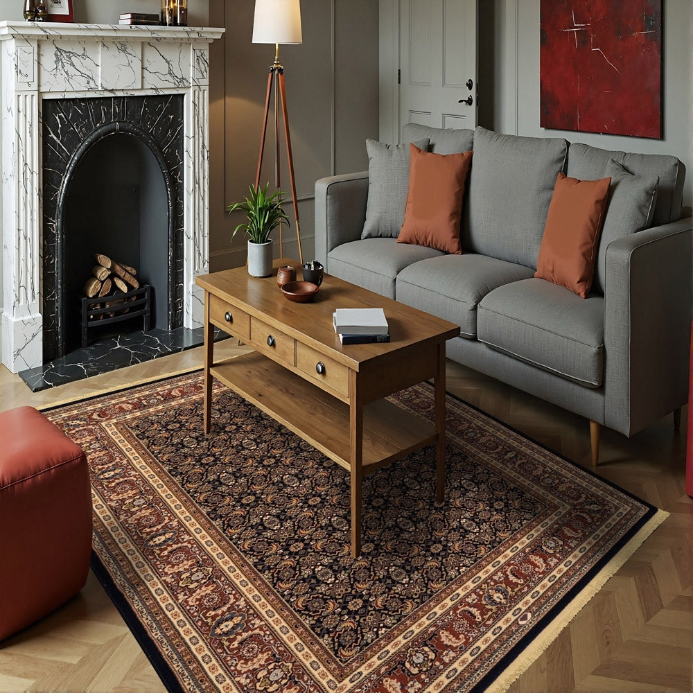 Brilliant 72240-520 Navy Rug