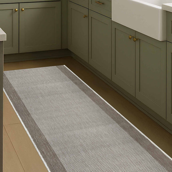 Vichy Beige A Kitchen Runner