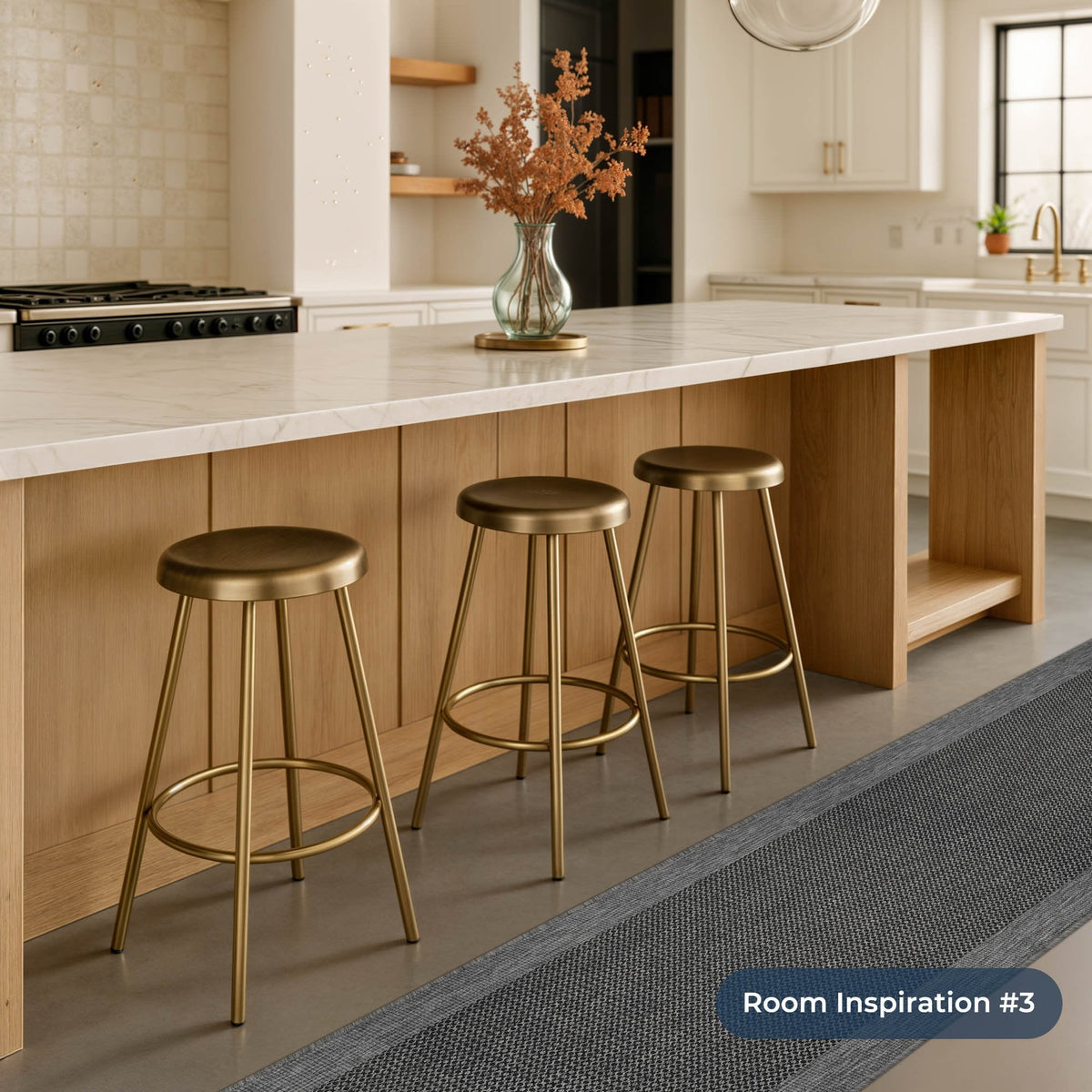 Vichy Midnight A Kitchen Runner