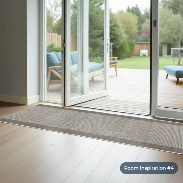 Vichy Beige A Kitchen Runner