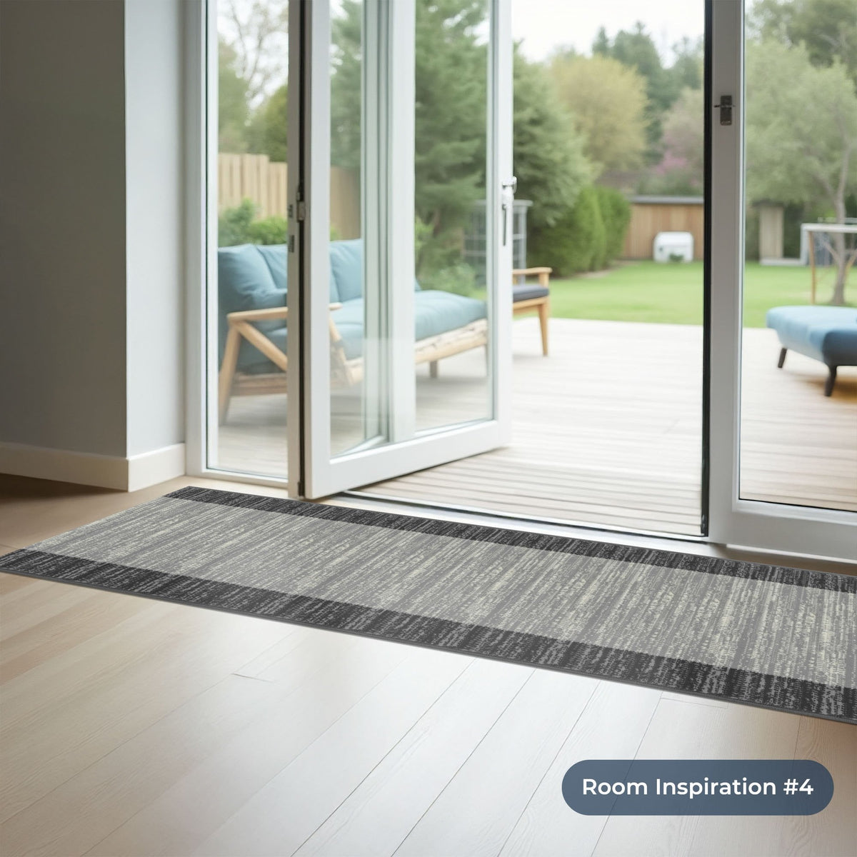 Morning Mist Light Grey Kitchen Runner