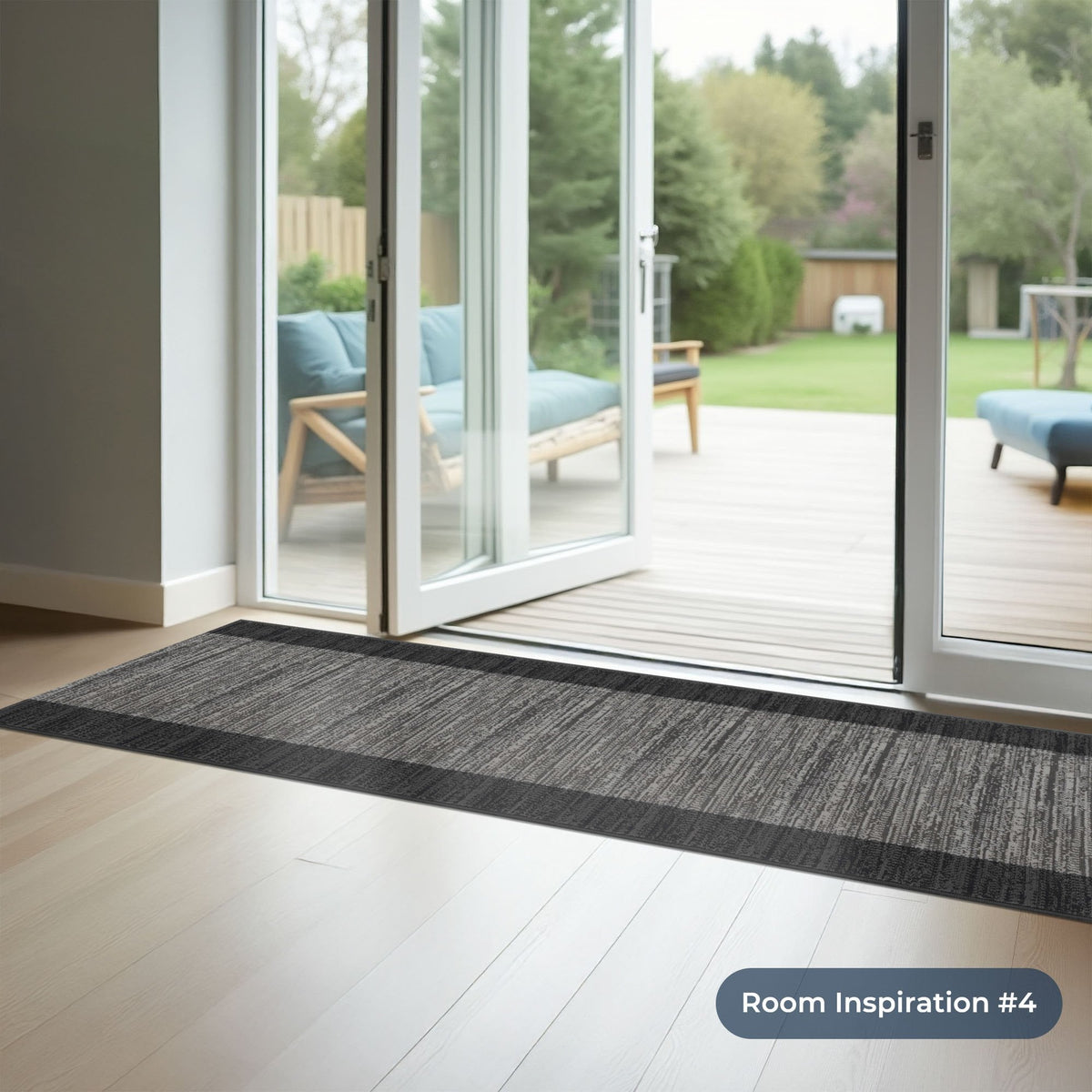 Morning Mist Dark Grey Kitchen Runner