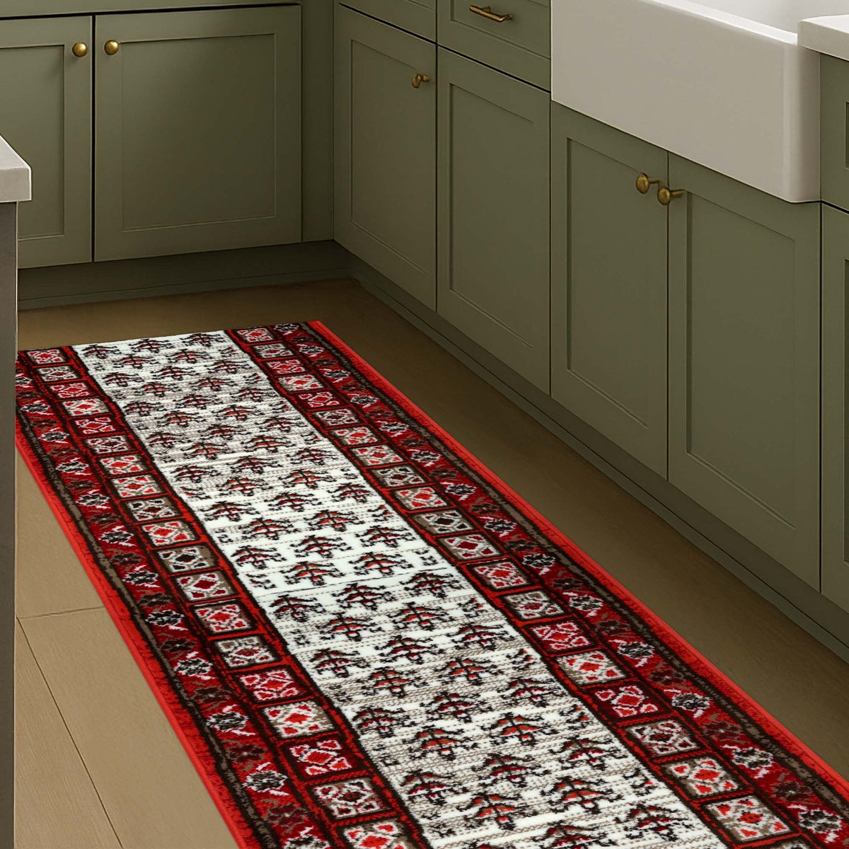 Mayan Red Kitchen Runner