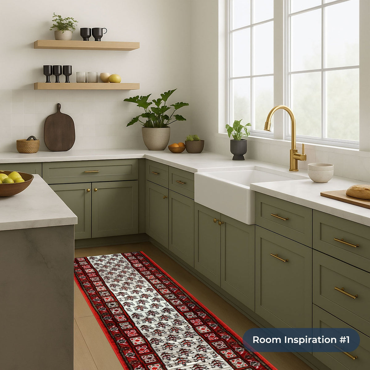 Mayan Red Kitchen Runner