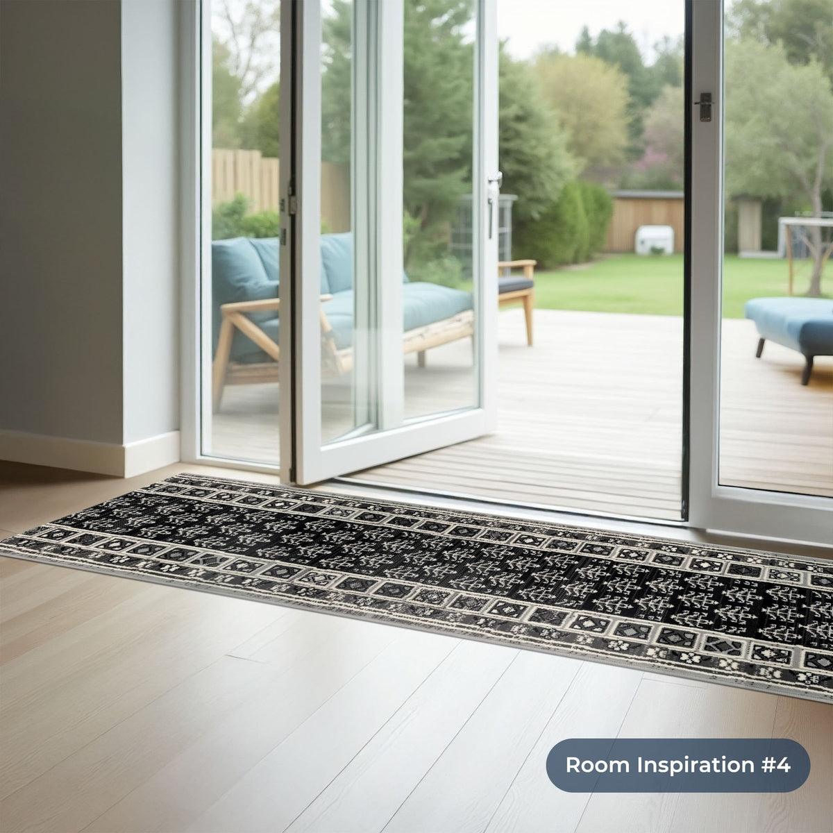 Mayan Grey Kitchen Runner