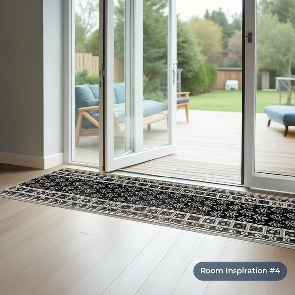 Mayan Grey Kitchen Runner