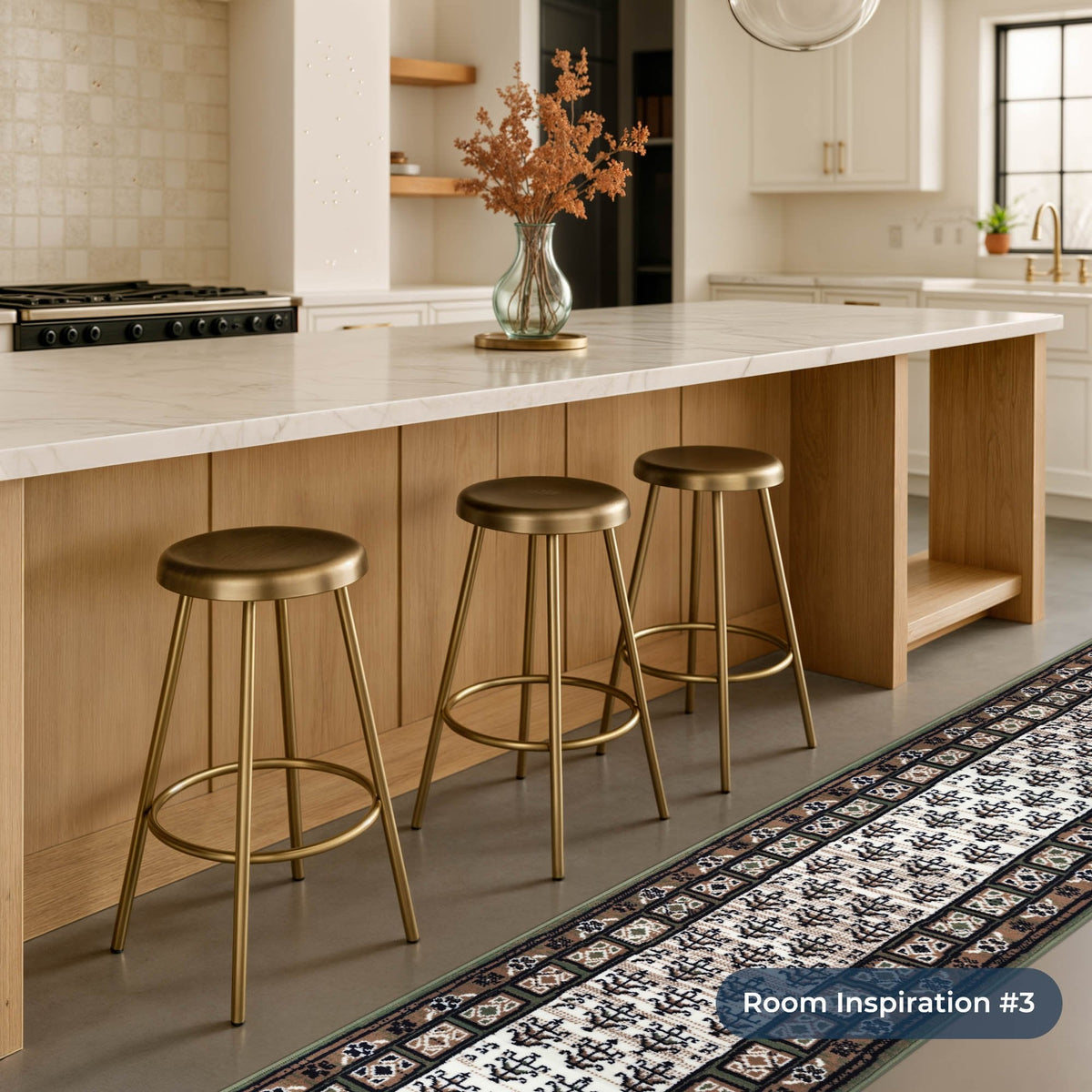 Mayan Green Kitchen Runner