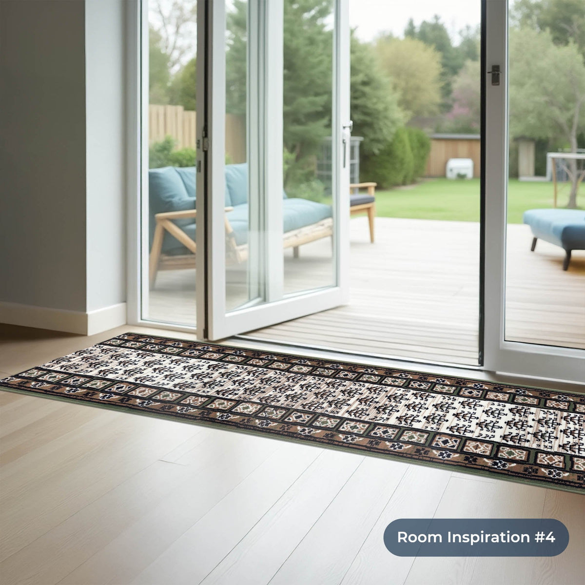 Mayan Green Kitchen Runner