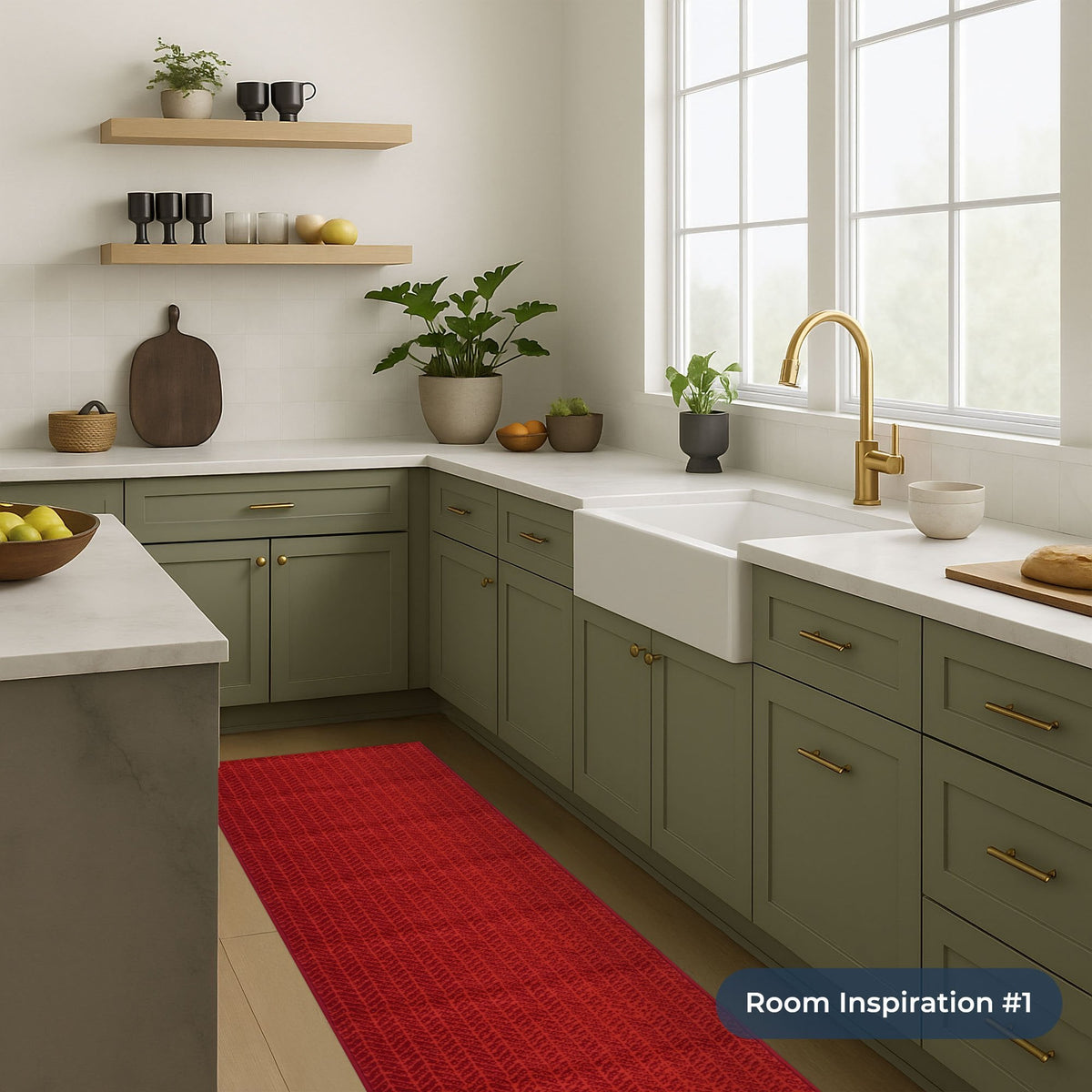 Empire Red Kitchen Runner