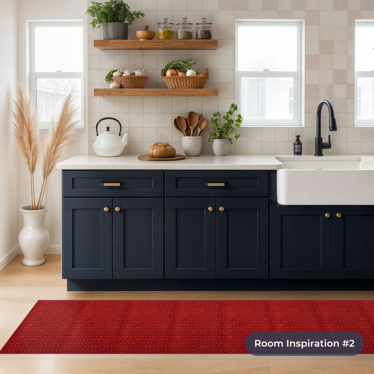 Empire Red Kitchen Runner