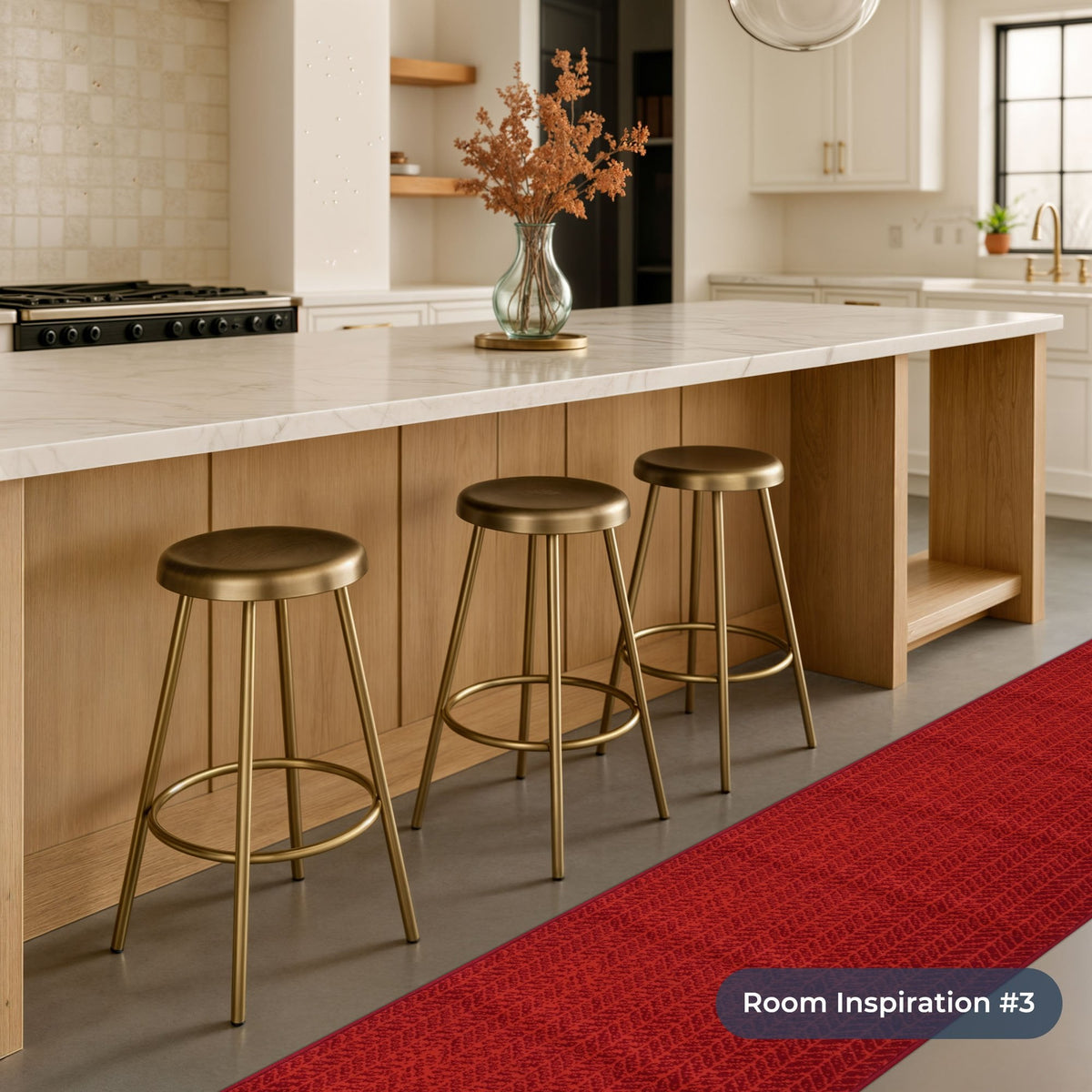 Empire Red Kitchen Runner