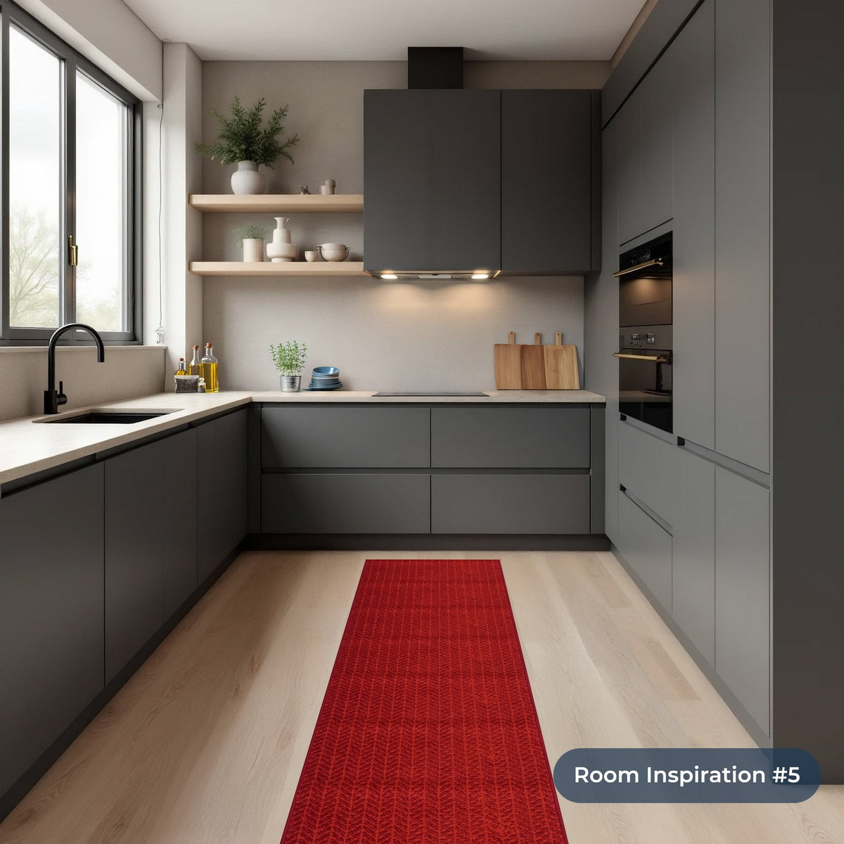 Empire Red Kitchen Runner
