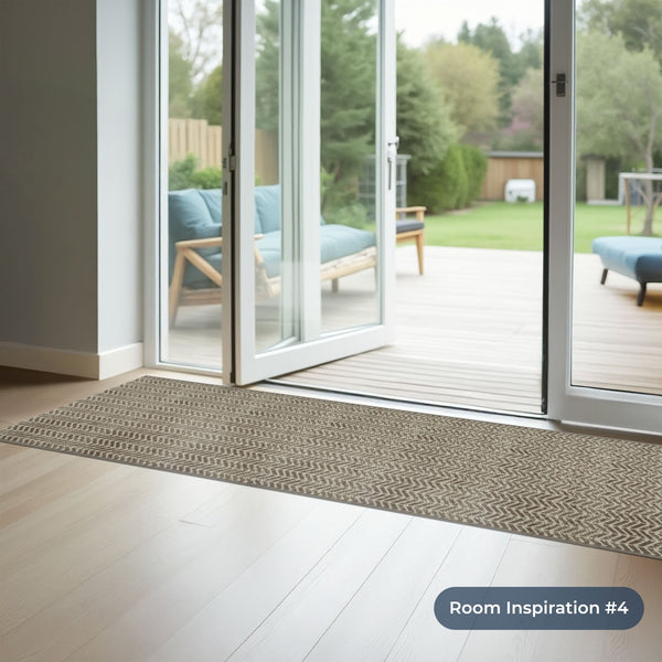 Empire Light Brown Kitchen Runner