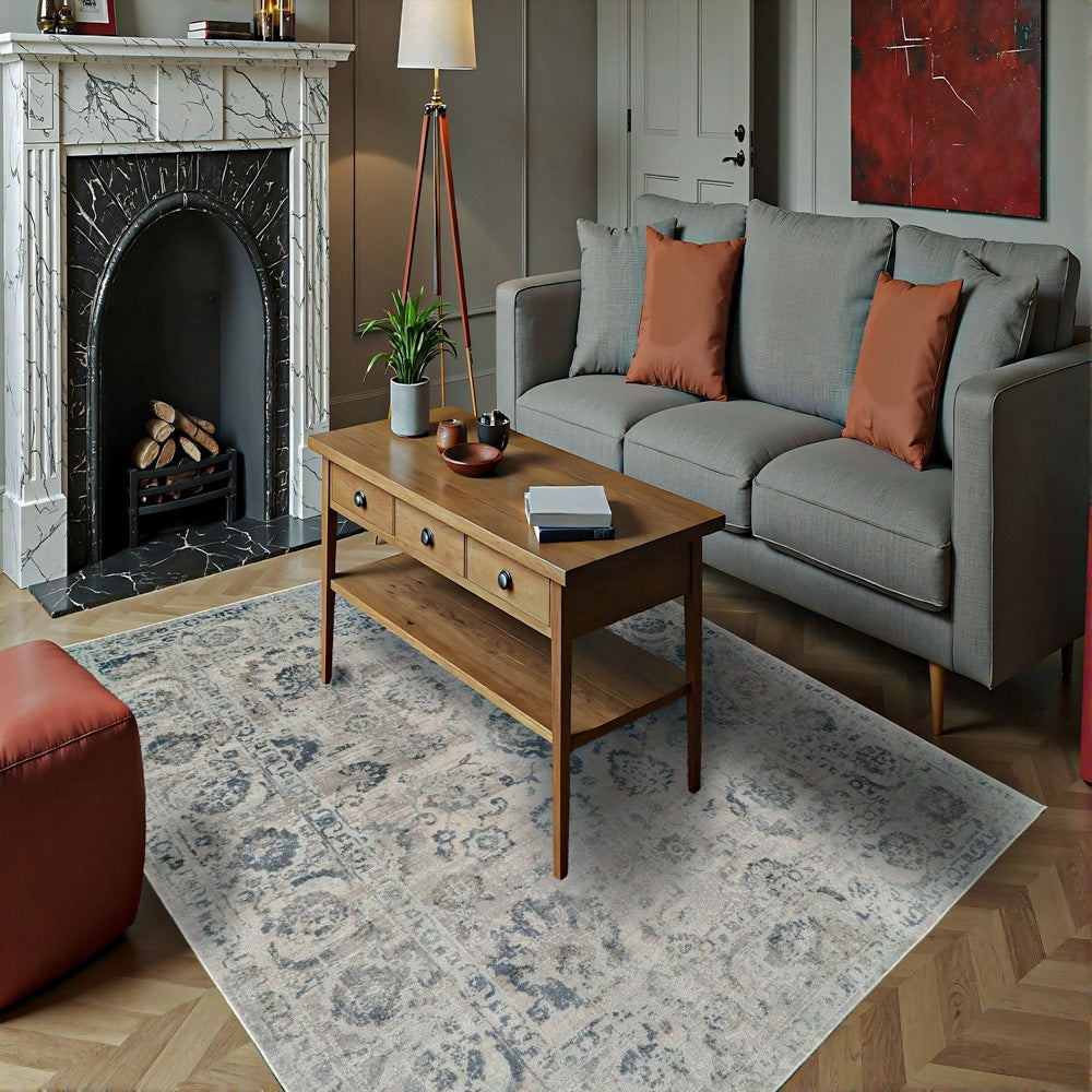 Castilla 3530-950 Gray/Blue Rug