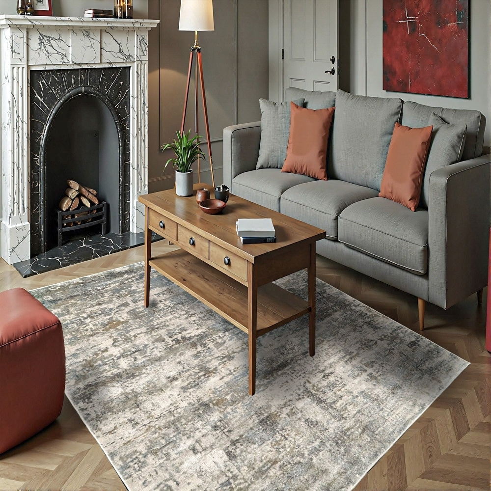 Castilla 3533-190 Cream/Gray Rug