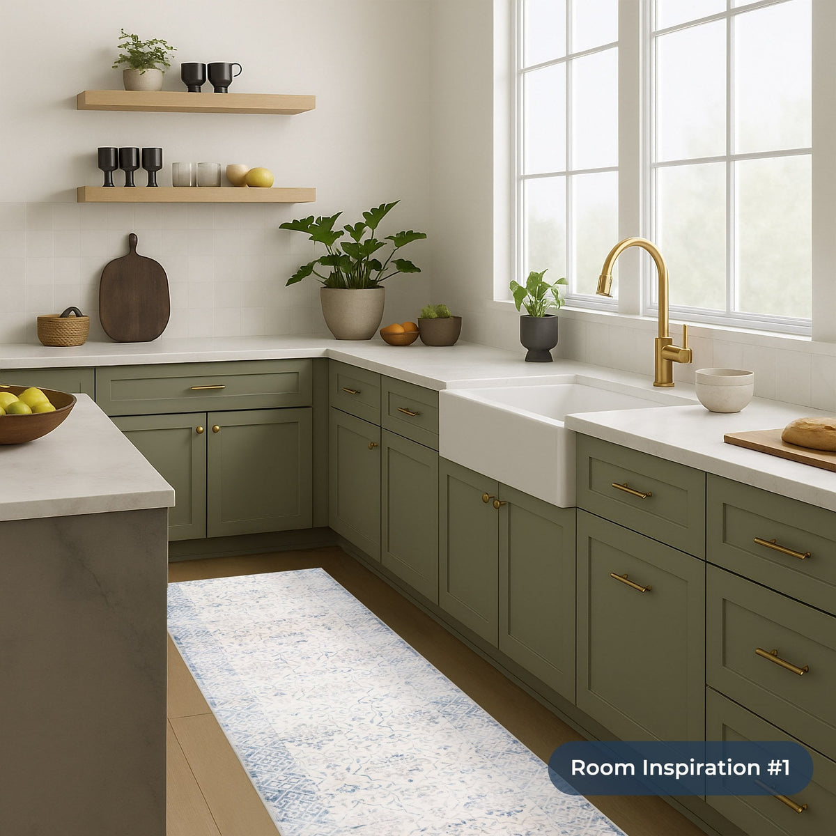 Merle Multi Washable Kitchen Runner